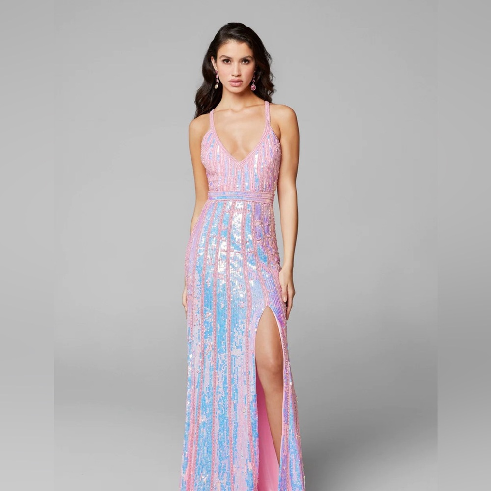 Primavera Couture 3441 Pink Dress